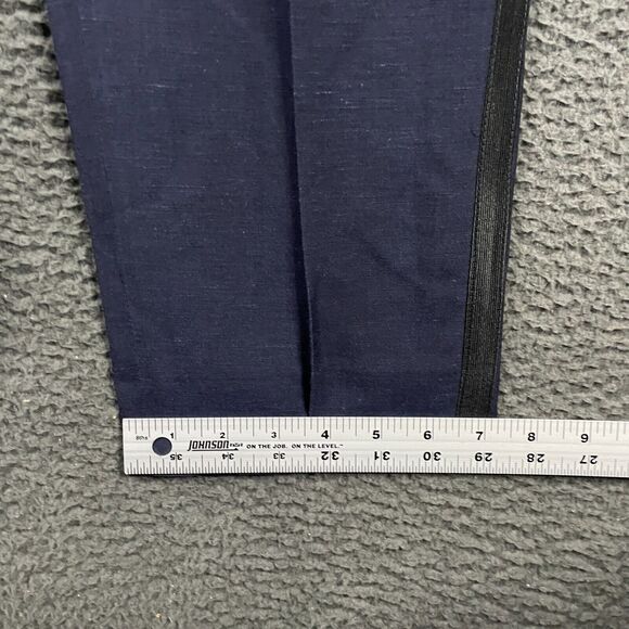 Suitsupply Pants Mens 30x29 Blue Verona Tuxedo Slacks Linen Blend Formal - Picture 12 of 14